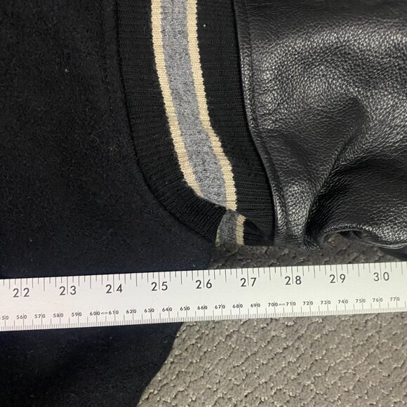 Vintage GMC Jimmy Diamond Edition Bomber Jacket Men's Large Leather Wool Trucks - Picture 14 of 15